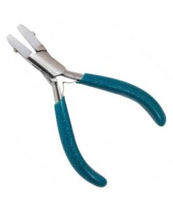 Glitter Line 4.5 inch Flat Nylon Jaw Jewelers Stainless Pliers
